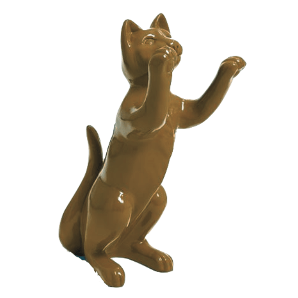 Statue Chat Animaux Resine - 55cm - Marron - ANIMAUX-RESINE.FR (8904749285716)