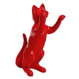 Statue Chat Animaux Resine - 55cm - Rouge - ANIMAUX-RESINE.FR (8904752824660)