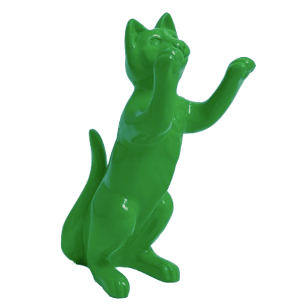 Statue Chat Animaux Resine - 55cm - Vert - ANIMAUX-RESINE.FR (8904749154644)