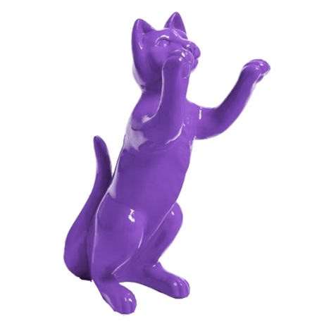 Statue Chat Animaux Resine - 55cm - Violet - ANIMAUX-RESINE.FR (8904752496980)