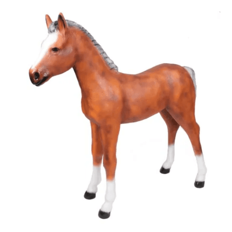 Statue Cheval Animaux Resine - 150cm - Naturel - ANIMAUX-RESINE.FR (8905496887636)