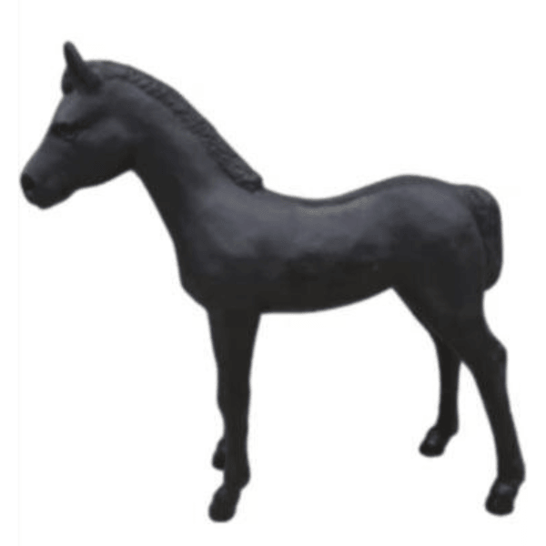 Statue Cheval Animaux Resine - 150cm - Noir - ANIMAUX-RESINE.FR (8905498034516)