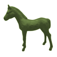 Statue Cheval Animaux Resine - 150cm - Vert Kaki - ANIMAUX-RESINE.FR (8905497510228)