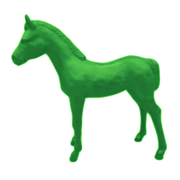 Statue Cheval Animaux Resine - 150cm - Vert Pomme - ANIMAUX-RESINE.FR (8905481191764)