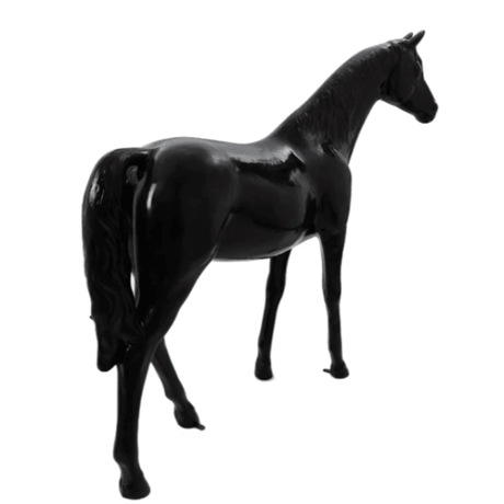 Statue Cheval Animaux Resine - 210cm - Noir - ANIMAUX-RESINE.FR (8905502589268)