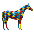 Statue Cheval Animaux Resine - 210cm - Puzzle - ANIMAUX-RESINE.FR