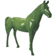 Statue Cheval Animaux Resine - 210cm - Vert Kaki - ANIMAUX-RESINE.FR (8905477783892)