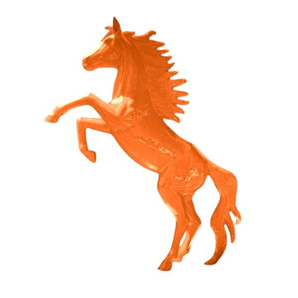 Statue Cheval Animaux Resine - 305cm - Orange - ANIMAUX-RESINE.FR