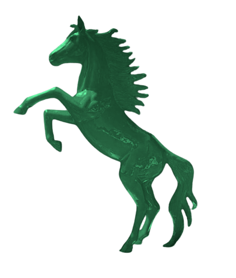 Statue Cheval Animaux Resine - 305cm - Vert - ANIMAUX-RESINE.FR