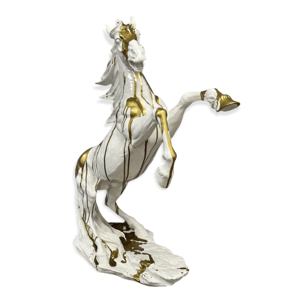 Statue Cheval Animaux Resine - 90cm - Coulure Dorée - ANIMAUX-RESINE.FR (8905499410772)