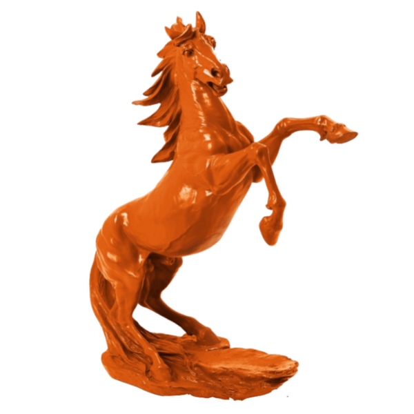 Statue Cheval Animaux Resine - 90cm - Orange - ANIMAUX-RESINE.FR (8905499902292)