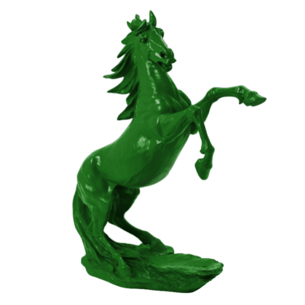 Statue Cheval Animaux Resine - 90cm - Vert - ANIMAUX-RESINE.FR (8905500229972)