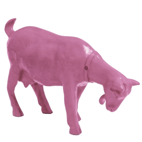 Statue Chevre Animaux Resine - 95cm - Rose Clair - ANIMAUX-RESINE.FR (8904770322772)