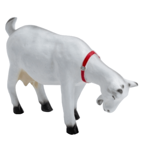 Statue Chevre Tete en Bas Animaux Resine - 60cm - Blanc - ANIMAUX-RESINE.FR (8904773239124)