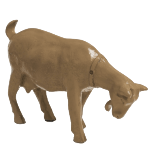 Statue Chevre Tete en Bas Animaux Resine - 60cm - Marron - ANIMAUX-RESINE.FR