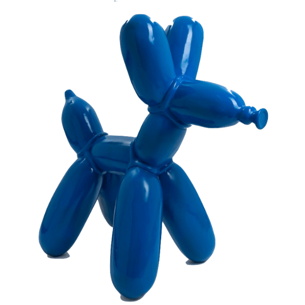 Statue Chien Ballon Animaux Resine - 120cm - Bleu - ANIMAUX-RESINE.FR (8904877539668)