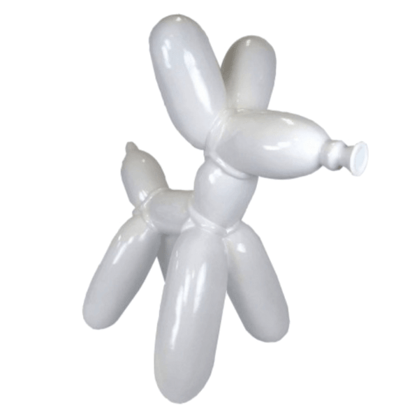 Statue Chien Ballon Animaux Resine - 210cm - Blanc - ANIMAUX-RESINE.FR (8904871838036)