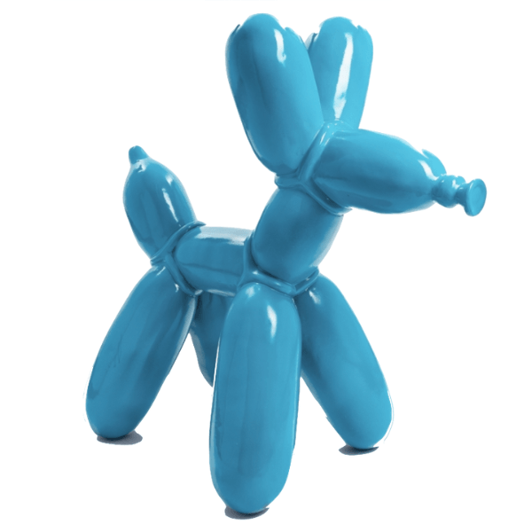 Statue Chien Ballon Animaux Resine - 70cm - Bleu Ciel - ANIMAUX-RESINE.FR (8904874819924)