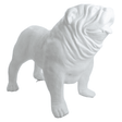 Statue Chien Bouledogue Anglais Animaux Resine - 160cm - Blanc - ANIMAUX-RESINE.FR