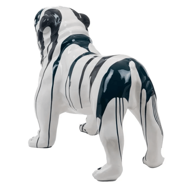 Statue Chien Bouledogue Anglais Animaux Resine - 160cm - Coulure Noir - ANIMAUX-RESINE.FR (8904846246228)