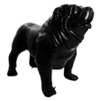 Statue Chien Bouledogue Anglais Animaux Resine - 160cm - Noir - ANIMAUX-RESINE.FR