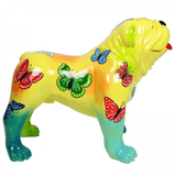 Statue Chien Bouledogue Anglais Animaux Resine - 160cm - Papillons - ANIMAUX-RESINE.FR (8904845361492)