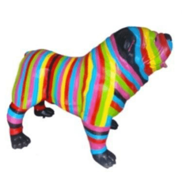 Statue Chien Bouledogue Anglais Animaux Resine - 30cm - Berlingot - ANIMAUX-RESINE.FR (8904862040404)