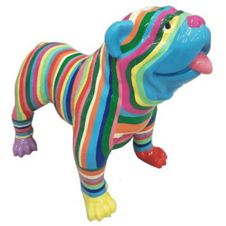 Statue Chien Bouledogue Anglais Animaux Resine - 30cm - Candy - ANIMAUX-RESINE.FR (8904859943252)