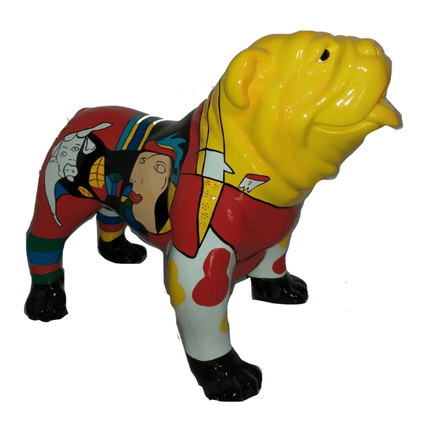 Statue Chien Bouledogue Anglais Animaux Resine - 30cm - Picasso - ANIMAUX-RESINE.FR (8904860336468)