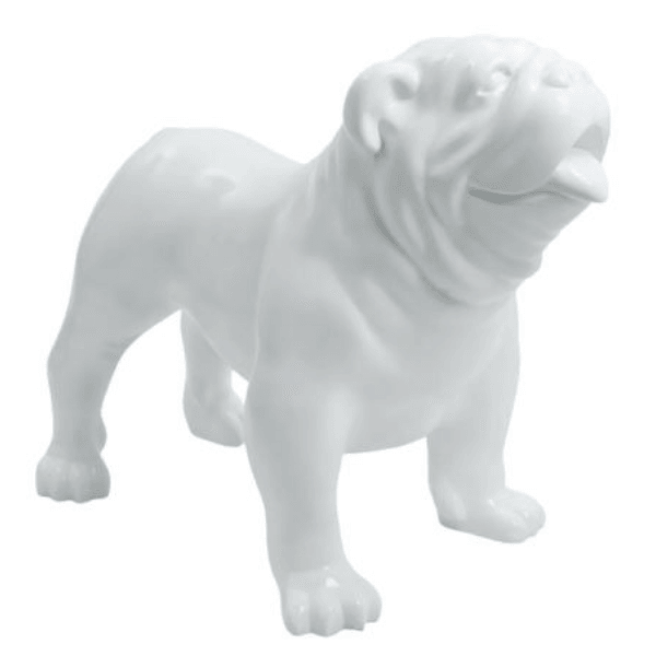 Statue Chien Bouledogue Anglais Animaux Resine - 90cm -Blanc - ANIMAUX-RESINE.FR (8904857059668)