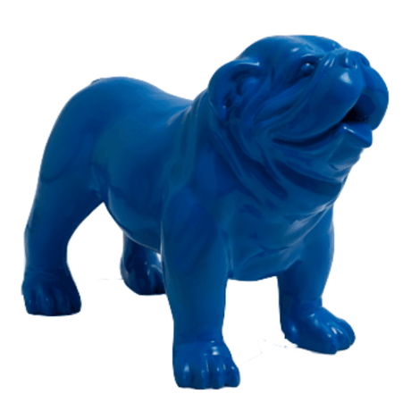 Statue Chien Bouledogue Anglais Animaux Resine - 90cm -Bleu - ANIMAUX-RESINE.FR (8904857157972)