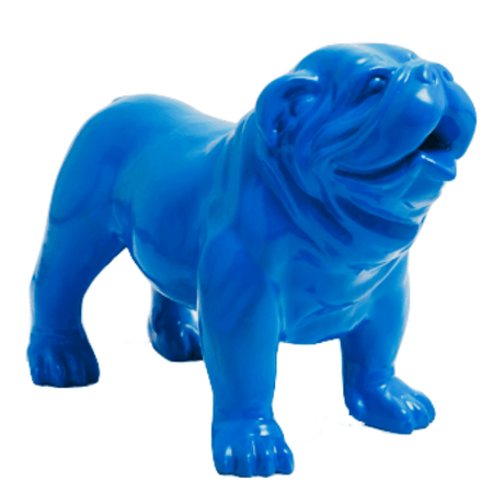 Statue Chien Bouledogue Anglais Animaux Resine - 90cm - Bleu Ciel - ANIMAUX-RESINE.FR (8904774746452)