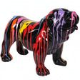 Statue Chien Bouledogue Anglais Animaux Resine - 90cm - Multi Coulure Noir - ANIMAUX-RESINE.FR (8904869937492)