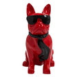 Statue Chien Bouledogue Francais Animaux Resine - 120cm - Mix Noir Rouge - ANIMAUX-RESINE.FR (8904818983252)