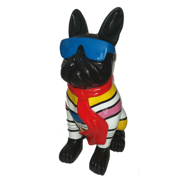 Statue Chien Bouledogue Francais Animaux Resine - 120cm - Mondrian - ANIMAUX-RESINE.FR (8904817344852)