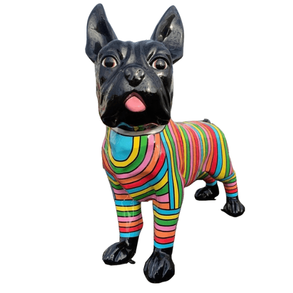 Statue Chien Bouledogue Francais Animaux Resine - 180cm - Candy - ANIMAUX-RESINE.FR