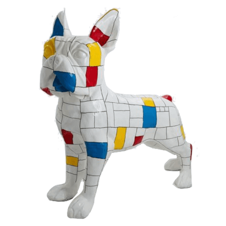 Statue Chien Bouledogue Francais Animaux Resine - 180cm - Mondrian - ANIMAUX-RESINE.FR (8904814723412)