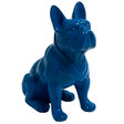 Statue Chien Bouledogue Francais Animaux Resine - 30cm - Bleu Nuit - ANIMAUX-RESINE.FR (8904780022100)