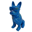 Statue Chien Bouledogue Francais Animaux Resine - 35cm - Graffiti Bleu - ANIMAUX-RESINE.FR (8904831664468)