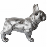 Statue Chien Bouledogue Francais Animaux Resine - 45cm - Argenté - ANIMAUX-RESINE.FR (8904826552660)