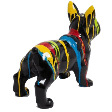 Statue Chien Bouledogue Francais Animaux Resine - 45cm - Multi Coulure Noir - ANIMAUX-RESINE.FR (8904838480212)