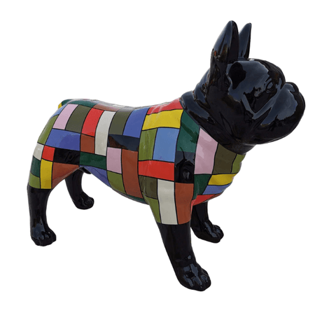 Statue Chien Bouledogue Francais Animaux Resine - 90cm - Dragibus Noir - ANIMAUX-RESINE.FR (8904813936980)