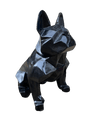 Statue Chien Bouledogue Francais Animaux Resine Origami - 35cm - Noir - ANIMAUX-RESINE.FR (8904774189396)