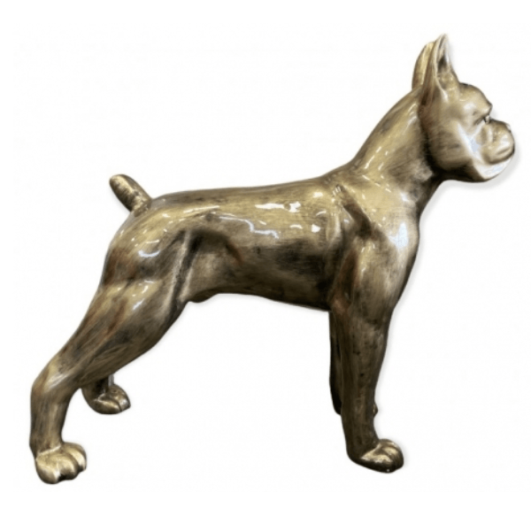 Statue Chien Boxer Animaux Resine - 110cm - Bronze - ANIMAUX-RESINE.FR (8904807154004)