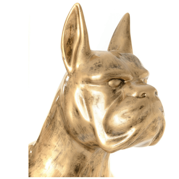 Statue Chien Boxer Animaux Resine - 110cm - Doré - ANIMAUX-RESINE.FR (8904807350612)