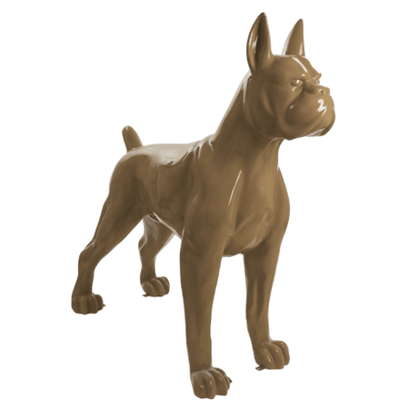 Statue Chien Boxer Animaux Resine - 110cm -Marron - ANIMAUX-RESINE.FR