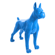 Statue Chien Boxer Animaux Resine - 180cm - Bleu - ANIMAUX-RESINE.FR