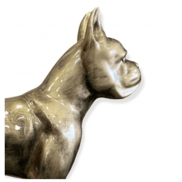 Statue Chien Boxer Animaux Resine - 180cm - Bronze - ANIMAUX-RESINE.FR