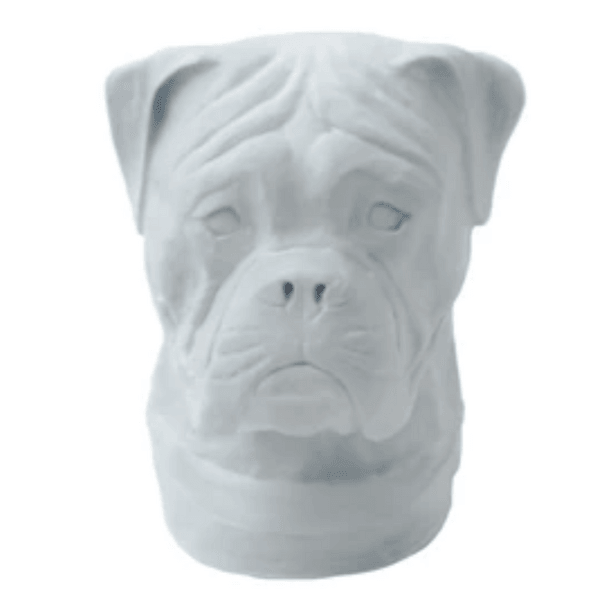 Statue Chien Boxer Animaux Resine - 35cm - Blanc - ANIMAUX-RESINE.FR (8904793588052)