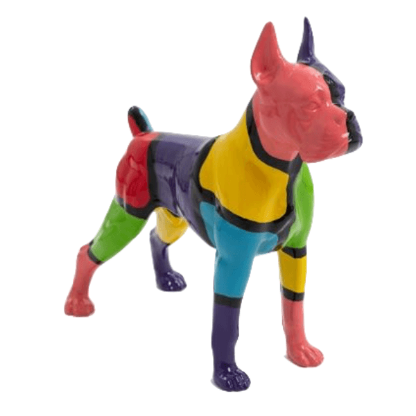 Statue Chien Boxer Animaux Resine - 50cm - Dragibus - ANIMAUX-RESINE.FR